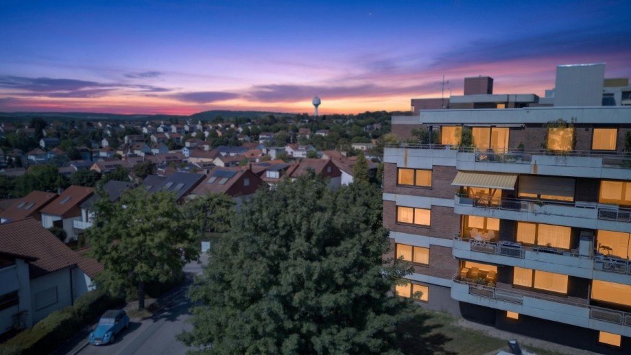 Drohnenaufnahme Wohnung M�hlacker