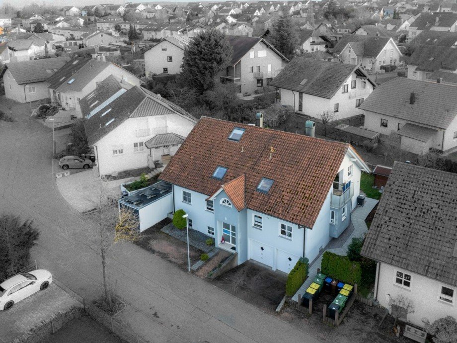 Luftansicht Dachgeschosswohnung Neulingen