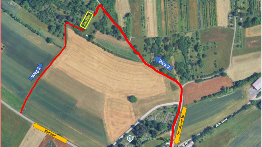 Lageplan FlNr. 2208 Freizeitgrundst�ck Keltern
