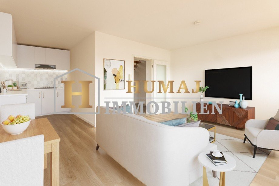 Offene Wohnzimmer mit K�che Reihenendhaus Eisingen